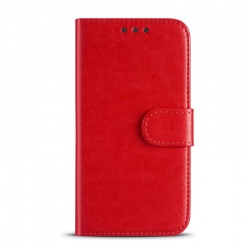 Huawei P20 Lite Leather Wallet Case Red